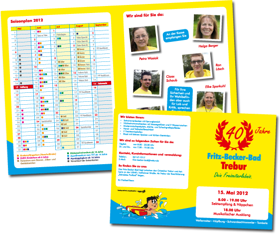 Faltblatt inkl. Saisonplan Faltblatt inkl. Saisonplan